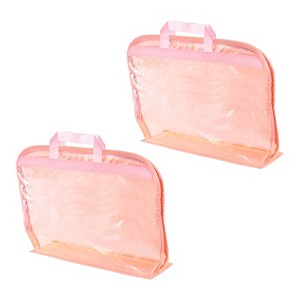 Unique Bargains PVC Dustproof Waterproof Handbag Dust Bag for Closet 2 Pcs - 1 of 4