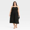 Women's Smocked V-Waist Midi Dress - A New Day™ - 3 of 3