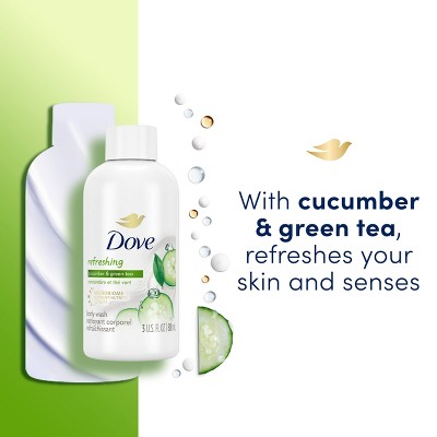 Dove Beauty Refreshing Cucumber and Green Tea Body Wash - Trial Size - 3 fl oz_3