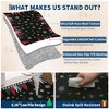Christmas Area Rug, Christmas Tree Print Throw Carpet with Non Slip Backing, Non Shedding Low Pile Floor Carpet for Living Room, Bedroom - 4 of 4