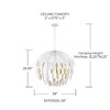 Capital Lighting Margeaux 5 - Light Pendant in  Matte White - 3 of 4