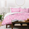 Deny Designs King RosebudStudio Pink Candycanes Duvet Cover and Pillow Sham Pink - 2 of 4