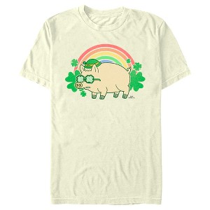 Men's The Simpsons St. Patrick's Day Rainbow Plopper T-Shirt - 1 of 4