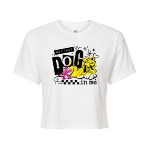 Women's - Disney - Got That Dog In Me Cropped Graphic T-Shirt - 1 of 4