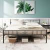 Costway King Size Metal Platform Bed Frame with Headboard Footboard Mattress Support - 3 of 4