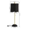 JONATHAN Y Celerie Coastal Bohemian Rattan/Iron Scalloped Buffet LED Table Lamp with Pull Chain - 4 of 4