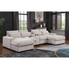 TiramisuBest Modern Luxe Modular Sectional Sofa with Built-in Console, USB Ports, Reclining & Ottomans for Living Room, Dark Gray - 2 of 4