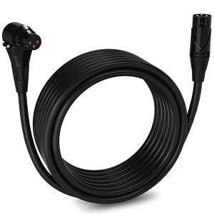 LyxPro Right Angle Female to Male XLR Microphone Cable - 1 of 4