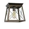 Chloe Lighting Farmhouse-Style Two-Toned 1 Light Ceiling Flush Fixture 9" Wide - 2 of 4