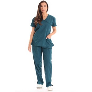 Just Love Scrub Set - 5 Pocket Medical Uniform - Tie Back Nurse Set - Scrubs - 1 of 2