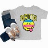 The Juniper Shop SmileyWorld Bruh Paint Drip Distressed Toddler Short Sleeve Tee - 3 of 4