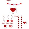 Heart Decoration Set Valentine Decoration Set Wedding Anniversary Hanging Supplies Wedding Room Hanging Decorations - 3 of 4