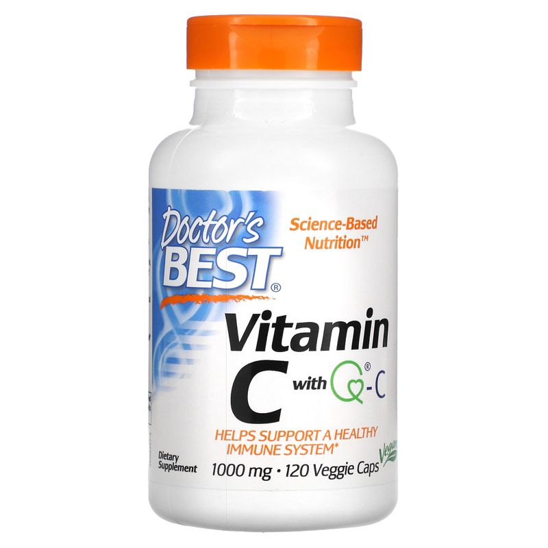 Doctor's Best Vitamin C with Q-C, Vegetarian Capsules, Dietary Supplements, 1 of 4