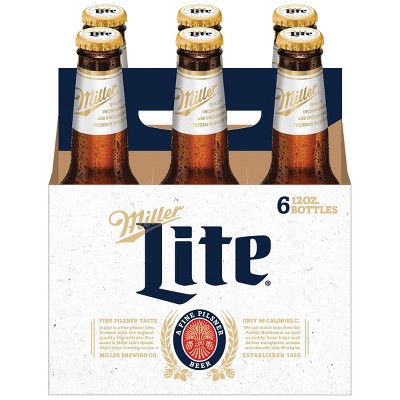 Miller Lite Beer - 6pk/12 fl oz Bottles