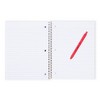 Yoobi 8"x10.5" Peanuts 1 Subject Notebooks Wide Ruled with Pen Red Snoopy Doghouse - 2 of 4
