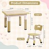 5PCS Kids Table and Chair Set, Plastic, for Kids' Room, Kindergarten ， Parent-Child Space - 2 of 4