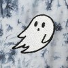 Dalix Ghost Embroidered Washed Crewneck Sweatshirt Long Sleeve Fleece Cotton Mens - 2 of 4