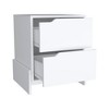 NicBex 17 inch Wide Nightstand with 2 Drawers,Wooden Side Table with Sturdy Base,Modern Bedside Table for Bedroom,Living Room - 4 of 4