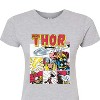 Women's - Marvel - Thor Comic Book Grid Fitted Graphic T-Shirt - 2 of 3