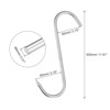 Unique Bargains Chicken Fish Beef Meat Hanging Drying Smoking Processing Stainless Steel S-Hook 2 Pcs - 2 of 3