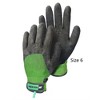 Hestra Gardening Work: Mens Bamboo Garden Gloves, Black/Green, Size 6 - 2 of 2