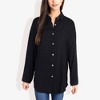 Anna-Kaci Women's Long Sleeve Button-Down Shirt with Roll-Up Sleeves and Front Pocket Casual Loose Fit Blouse - 3 of 4