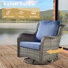 HOMLUX 6 Pcs Outdoor Patio Furniture Set High Back Sofa and Swivel Chairs Set - 2 of 4