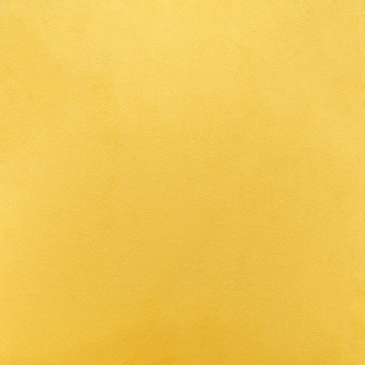 Yellow Velvet and Metal Counter Stool with Tapered Back