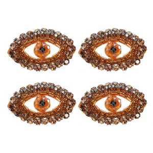 Unique Bargains Eye Rhinestone Sew on Applique Patches - 1 of 4