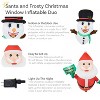 Sunnydaze Santa and Frosty Christmas Window Inflatable Duo - 4 of 4