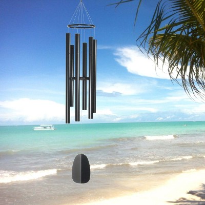 Bells of Paradise Black Aluminum 54" Wind Chime