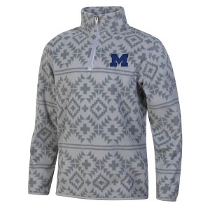 NCAA Michigan Wolverines Boys' 1/4 Zipped Pullover Shirt - 1 of 3