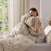 100% Washed Cotton Duvet Cover Minimalist Cotton Duvet Cover for All Seasons GentleSoft™ Plain Simple Bedding Set - 4 of 4