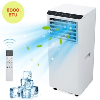 Garvee 8000 BTU Portable Air Conditioner with Remote, 3-in-1 Quiet AC Unit for Room up to 250 Sq.Ft, Dehumidifier, Fan, Window Kit Included