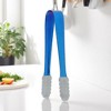 Unique Bargains Food Tongs Silicone Head Ice Tongs Sugar Cube Clip Food Tong Dishwasher Safe 304 Stainless Steel Silicone 5 Inch 1Pcs - 2 of 3