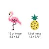 Big Dot of Happiness Pink Flamingo Paper Straw Decor - Party Like a Pineapple - Tropical Summer Striped Decorative Straws - Set of 24 - 2 of 4