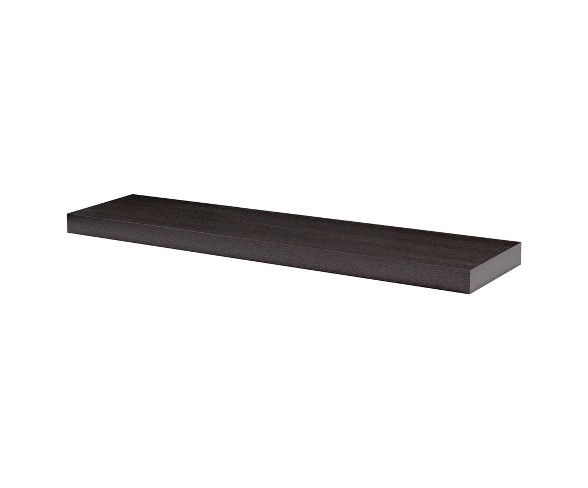 45" x 10" x 2" Big Boy Board Wall Shelf Espresso - Dolle Shelving