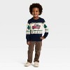 Toddler Boys' Disney Mickey Mouse Christmas Truck Sweater - Navy Blue - 4 of 4