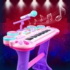 SKONYON 37-Key Kids Electronic Piano Keyboard w/ Multiple Sounds with Lights Microphone - 2 of 4