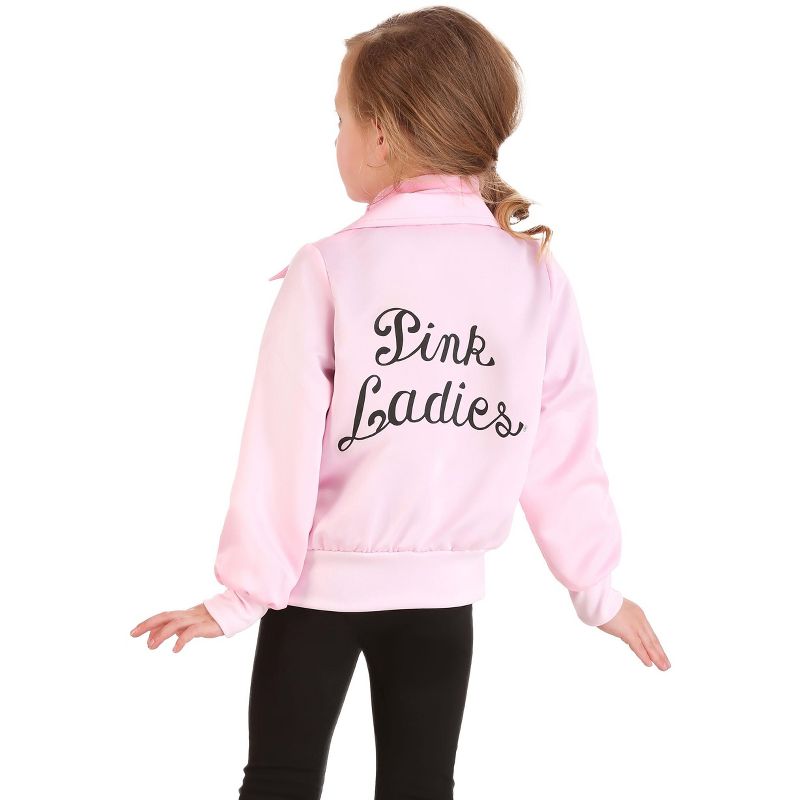 HalloweenCostumes.com Grease Pink Ladies Costume Jacket for Girls., 3 of 4