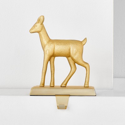 Metal Doe Stocking Holder Gold - Wondershop™