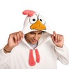 Rooster Adult White Long Sleeve Hooded Kirugumi Cosplay Onesie Costume Suit - 2 of 4