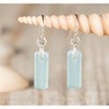 Murmur Sea Glass Earrings - Sterling Wire Beach Glass for Women, Sustainable Handmade in - 3 of 4