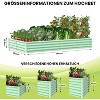coucheta 6x3x1FT Planter Raised Beds , Upgraded-Quality Raised Bed with Open Base and Safe Edge, Outdoor Planter for Flowers and Plants - 2 of 4