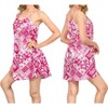 LA LEELA Women's Vacay Holiday Beach Summer Beachwear Sleeveless Casual Dress Honeymoon Nightshirts Mini Slip Nighty - 3 of 4