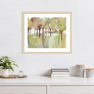 Amanti Art Colourful Forest by Allison Pearce Wood Framed Wall Art Print - 1 of 4