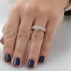Pompeii3 1 1/4Ct Marquise Halo Diamond Engagement Wedding Ring Set White or Yellow Gold - 4 of 4