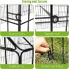 Garvee 86 Inch Metal Chicken Coop with Run Covered Pen for 6-8 Hens UV-Resistant Waterproof Roof - 4 of 4