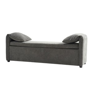 Rafael Storage Bench With Ample Storage Space | ARTFUL LIVING DESIGN-Grey - 1 of 4