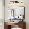 POWLIG Modern Vanity Light Fixture - Bathroom Mirror Lighting with Clear  Glass Globe Shades - 3 of 4